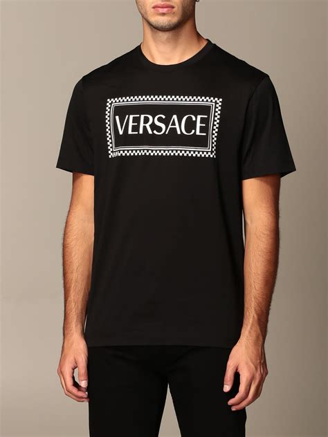 versace schwarzes tshirt herren|authentic versace shirts.